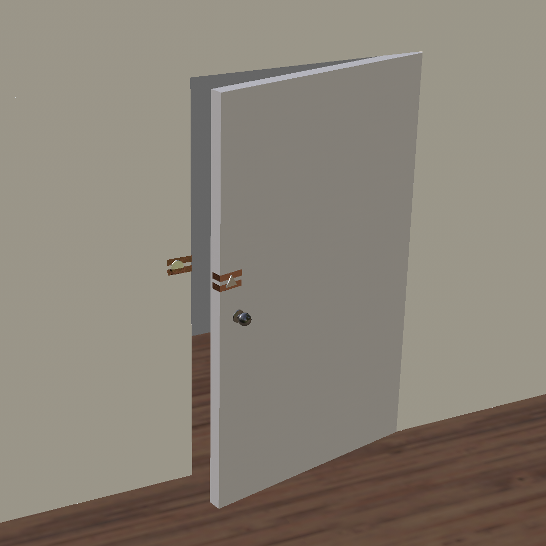 Cinema 4D model of circuit on doorframe