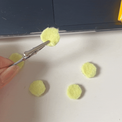 Using tinfoil underneath felt button to make it conductive