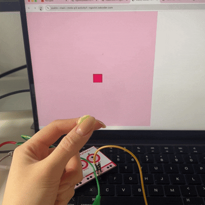 Connecting the felt buttons to arrow key function on a Makey Makey